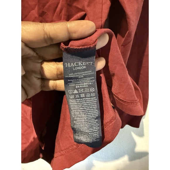 Hackett London Rugby Snow Polo Shirt Long Sleeve Size LG Essential British Kit - Picture 5 of 11